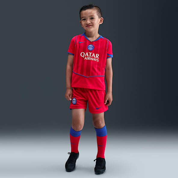 Paris Saint-Germain 2025/26 Stadyum Üçüncü Nike Dri-FIT Total 90 3 Parça Küçük Çocuk Futbol Forması