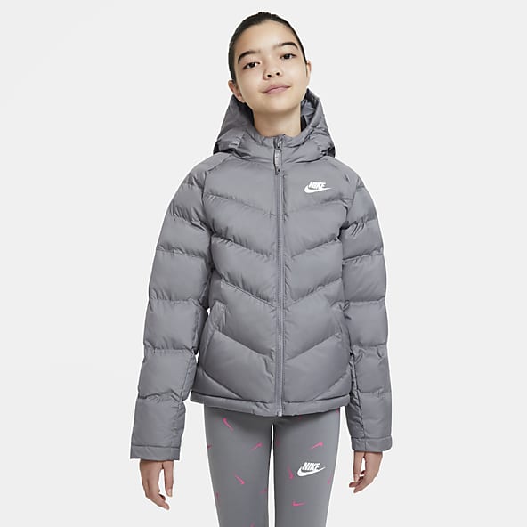 white nike puffer