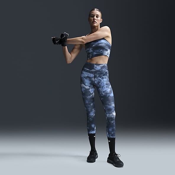 Nike One Leggings estampados de tiro alto de 7/8 para mujer