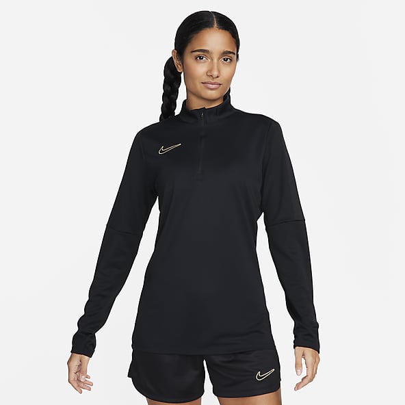 Nike Academy 23 Dri-Fit Tracksuit 1/4-Zip Women's Grey Yellow Black 