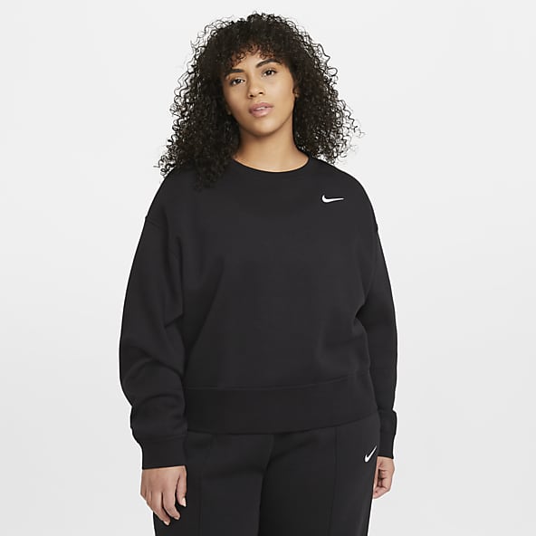 Sudadera nike mujer negra sin capucha Clearance