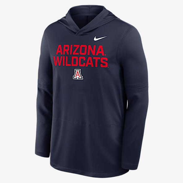 Arizona Sideline Playera de manga larga universitaria Nike Dri-FIT con gorro para hombre
