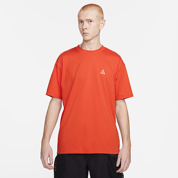 Orange Short Sleeve Shirts. Nike CA