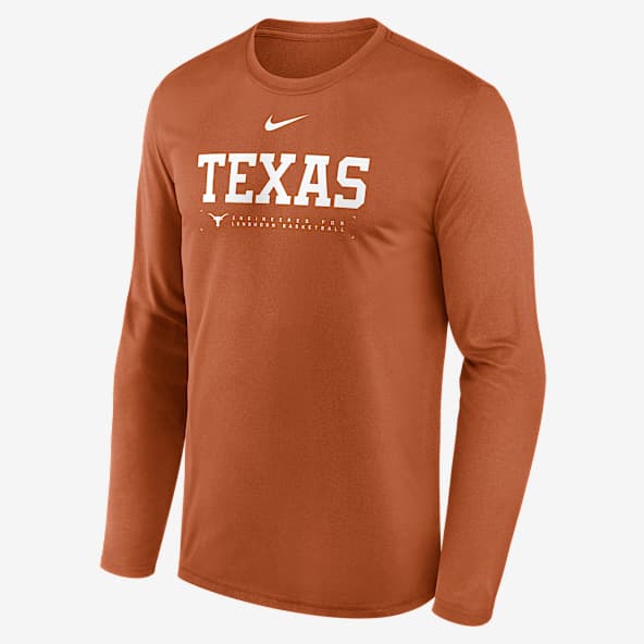 Texas Courtside Basketball Shootaround Legend Texas Courtside Basketball Shootaround Legend Men's Nike Dri-FIT College Long-Sleeve T-Shirt