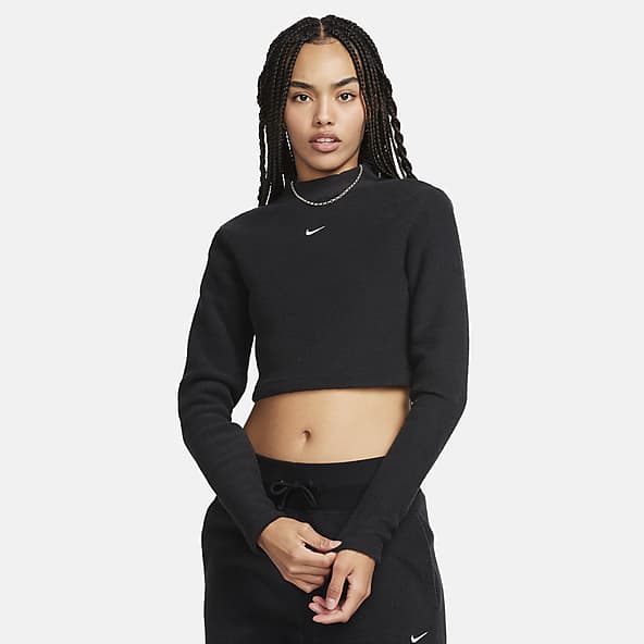 Nike Womens NSW Essential Croped Hoodie Womens Cj6327-010 : :  Clothing, Shoes & Accessories