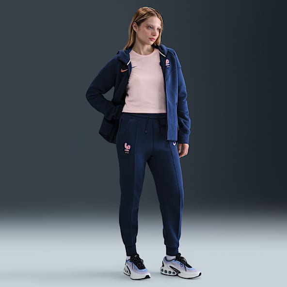 FFF Tech Nike Fleece-Fußballjogger mit mittelhohem Bund (Damen)