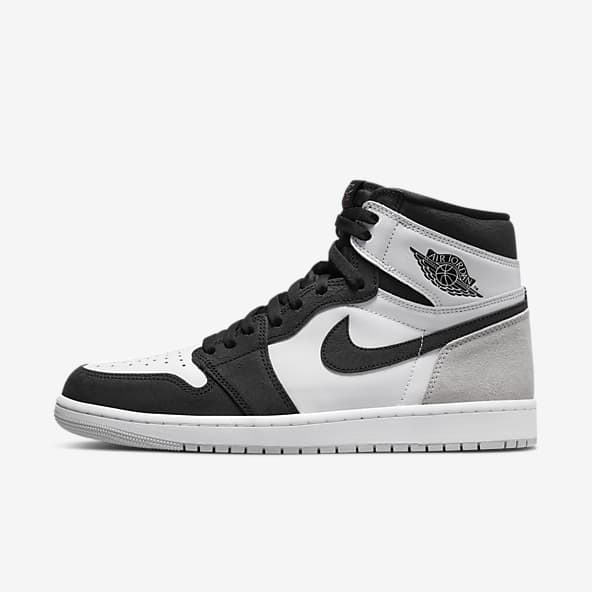 black and white nike jordan