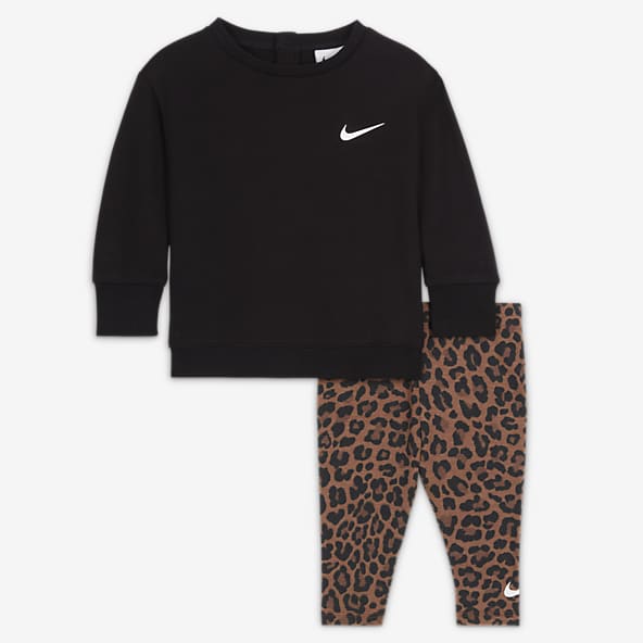 Nike Baby Crew and Leopard Leggings Set