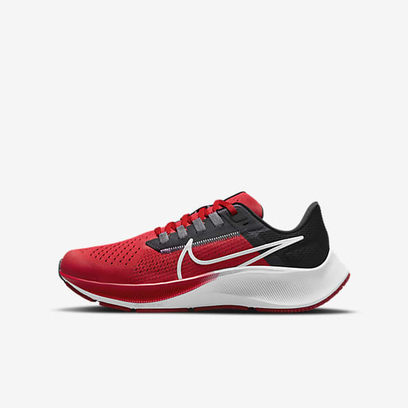 nike red and white shoes