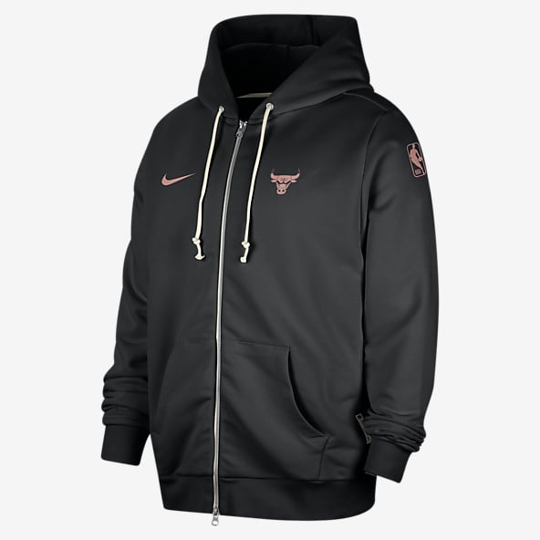 Chicago Bulls Standard Issue Nike Dri-FIT hoodie met rits over de hele lengte voor heren