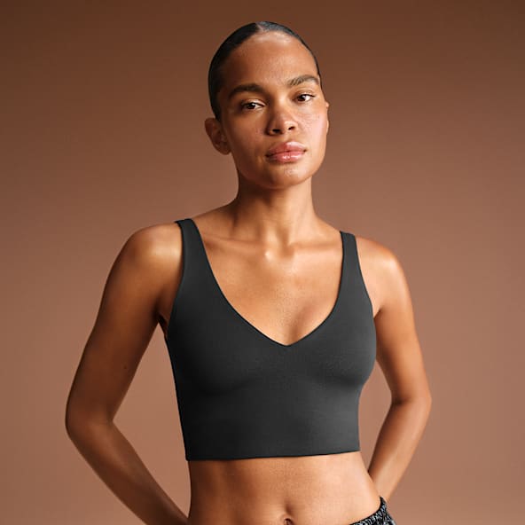 NikeSKIMS Matte Women's V-Neck Long-Line Bra