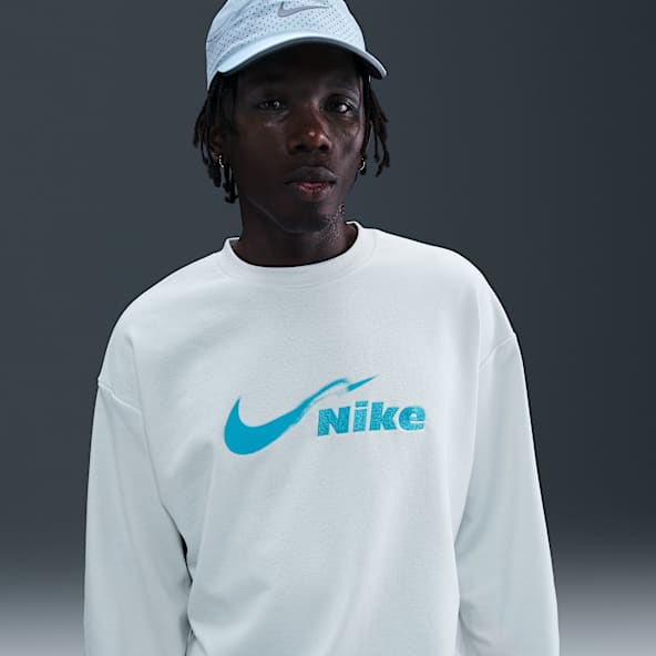 Nike Track Club Men's Dri-FIT Fleece Crew-Neck Running Sweatshirt