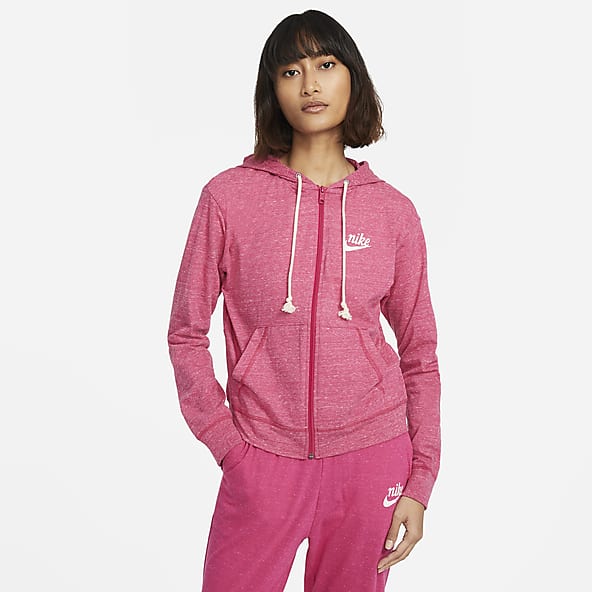 light pink nike hoodie womens