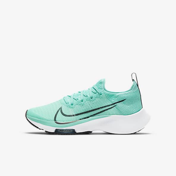 Teal green nike shoes
