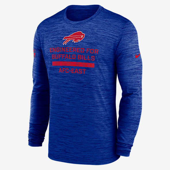 Buffalo Bills Sideline Team Issue Velocity Men's Nike Dri-FIT NFL Long-Sleeve T-Shirt