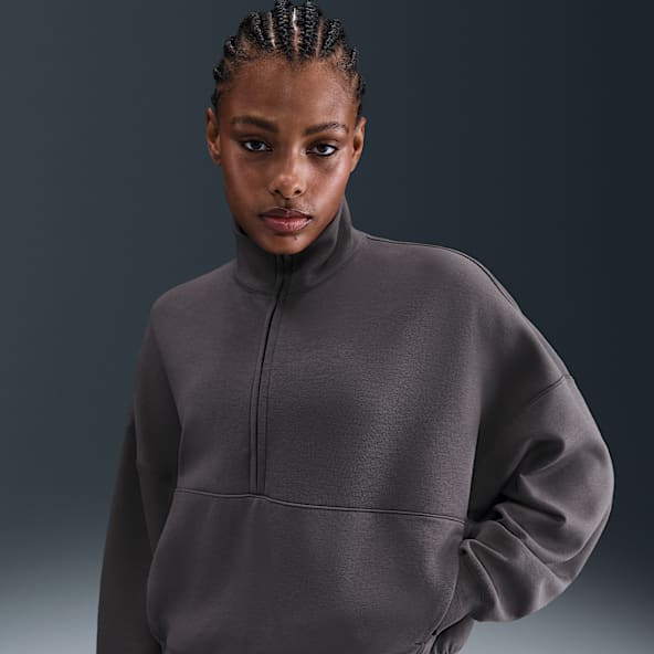 Nike 24.7 ImpossiblySoft Haut oversize à demi-zip Dri-FIT pour femme