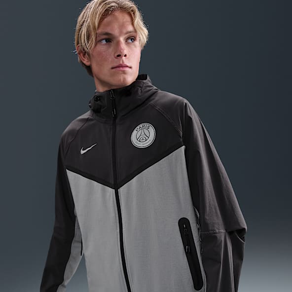 Paris Saint-Germain Tech Windrunner Nike Football vevd jakke med hel glidelås til herre