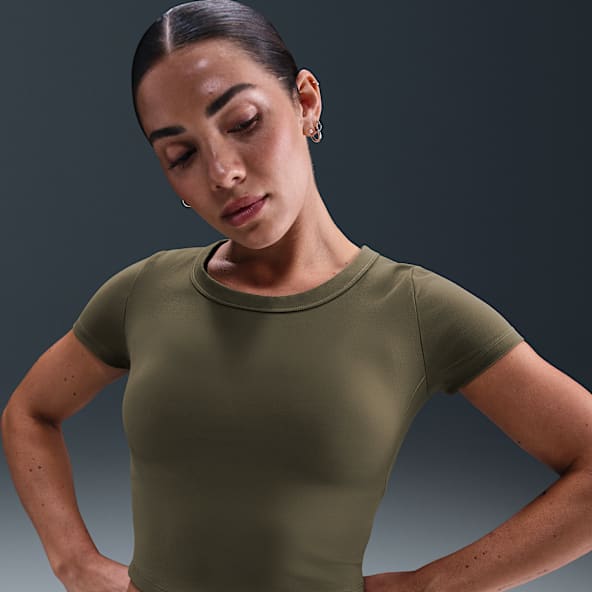 Nike One Fitted Damska koszulka o skróconym kroju z krótkim rękawem Dri-FIT