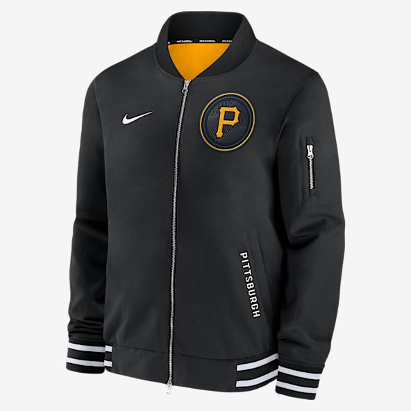 Pittsburgh Pirates Authentic Collection City Connect Men's Nike MLB Full-Zip Bomber Jacket