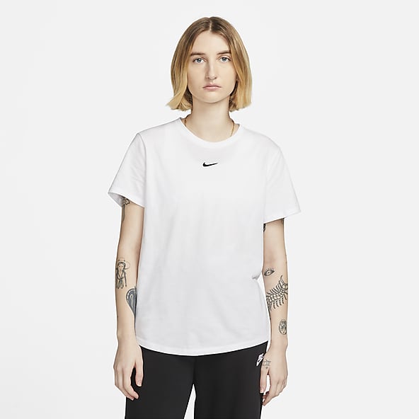 Donna Bianco Top maglie e t shirt. Nike CH