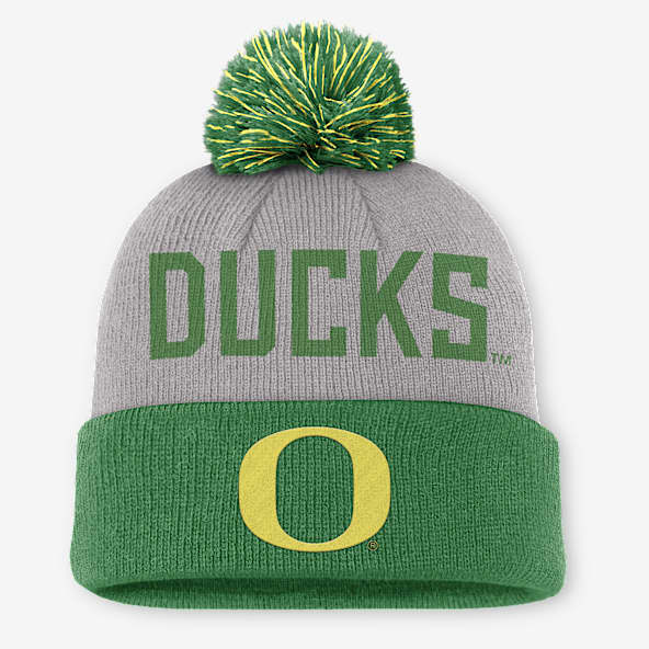 Oregon Primetime Peak Gorro universitario con puño y pompón Nike para hombre