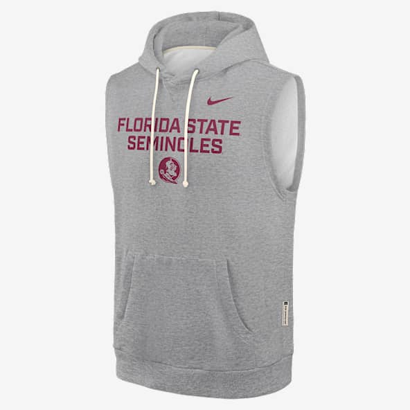 Florida State Sideline Men's Nike Dri-FIT College Sleeveless Pullover Hoodie