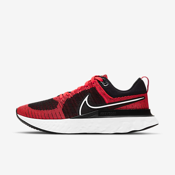 nike red and black sneakers
