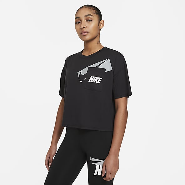 Women's Black Tops \u0026 T-Shirts. Nike AU