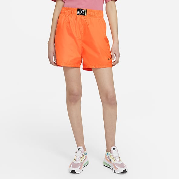 lime green nike shorts womens
