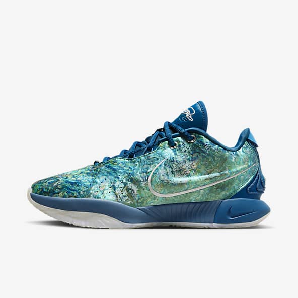Nike LeBron James Sneaker XVI 16 South Beach Tropical Turquoise Gray Knit  7Y NEW | eBay