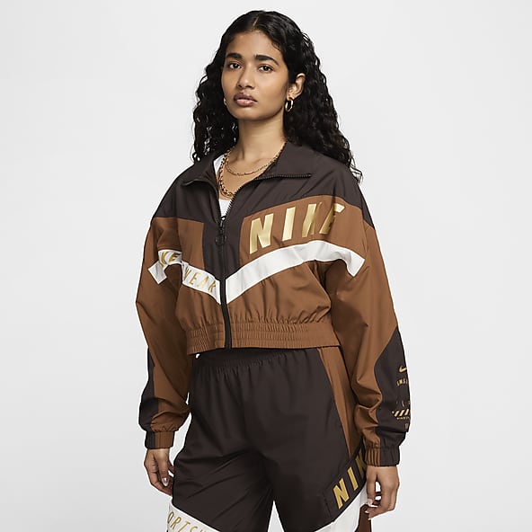 womens nike tracksuit brown