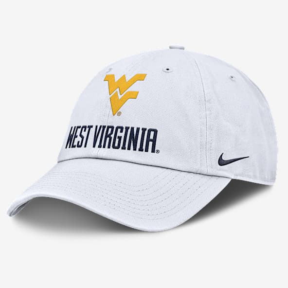 West Virginia Sideline Club Gameday Gorra universitaria Nike ajustable para hombre