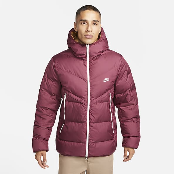 Red Windrunner Storm-FIT Puffer Jackets. Nike GB