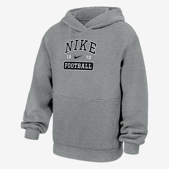 Nike Club Fleece Sudadera con gorro sin cierre de fútbol para niños talla grande