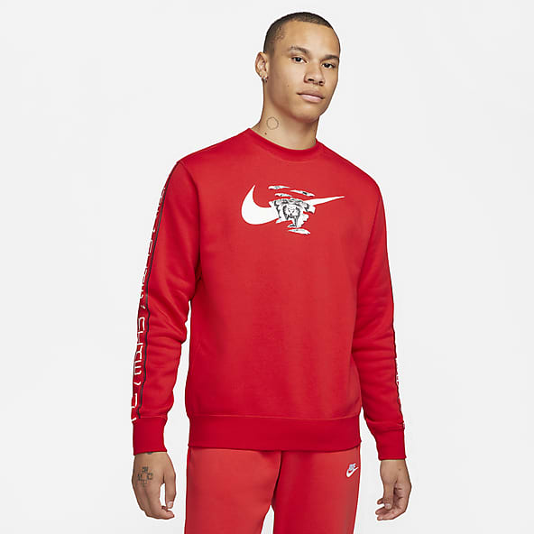 nike red hoodie sweatshirt