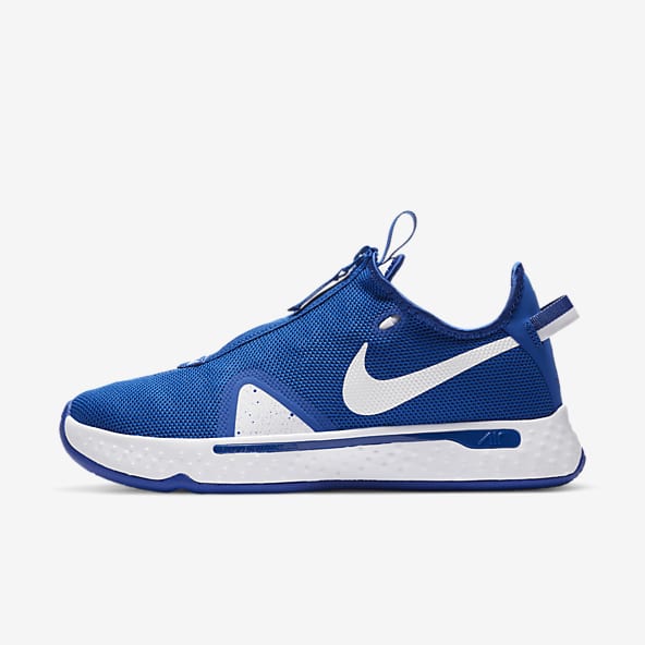 nike air blue and white shoes