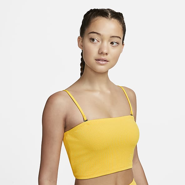 nike midkini swim top