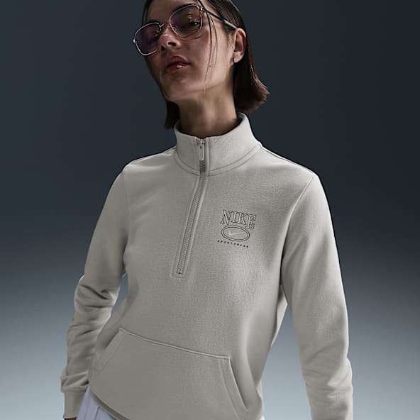 Nike Sportswear Club Fleece Women's Mock-Neck 1/2-Zip Graphic Top