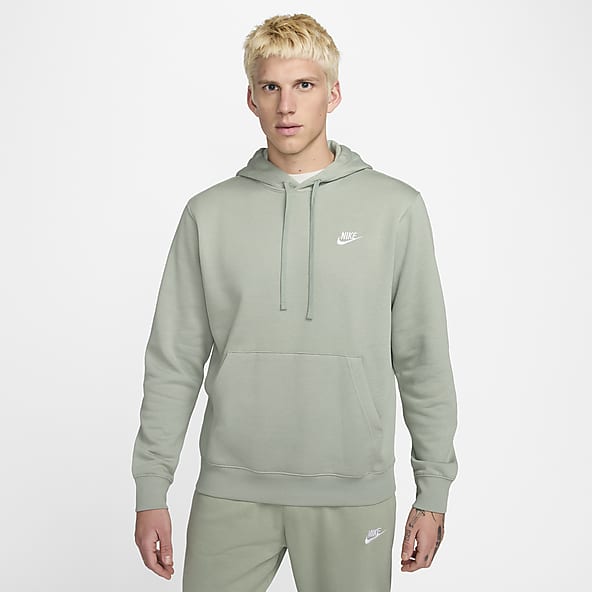 Green Crew Neck Fleece. Nike CA