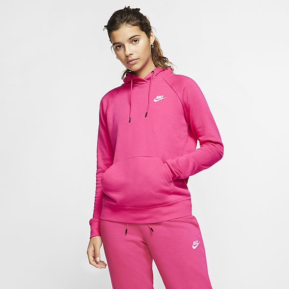 pink nike hoodie and sweatpants
