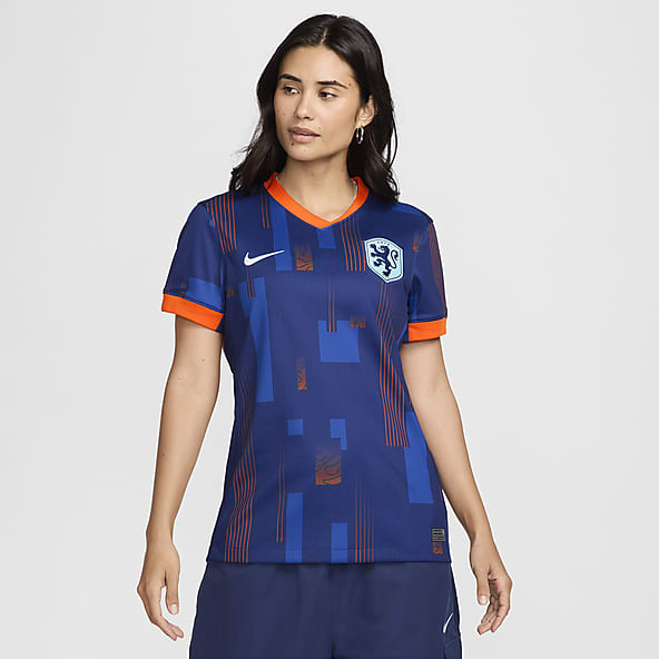 Segunda equipación Stadium Países Bajos 2024/25 (Selección masculina) Camiseta de fútbol Replica Nike Dri-FIT - Mujer
