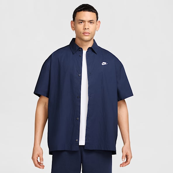 Nike Club Men's Short-Sleeve Button-Down Shirt