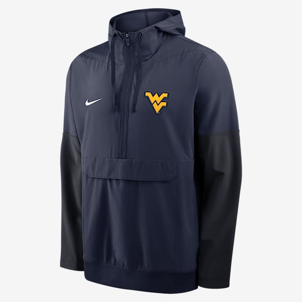 West Virginia Anorak Men's Nike College 1/2-Zip Hooded Jacket