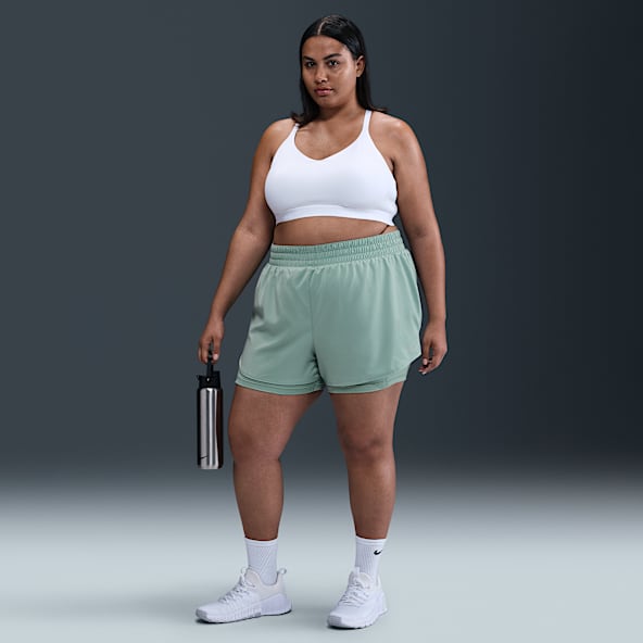 Nike Dri-FIT One Women's High-Waisted 3" 2-in-1 Shorts (Plus Size)