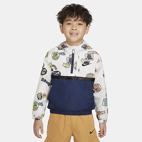 Nike Little Kids' Swoosh Faux Fur Jacket.