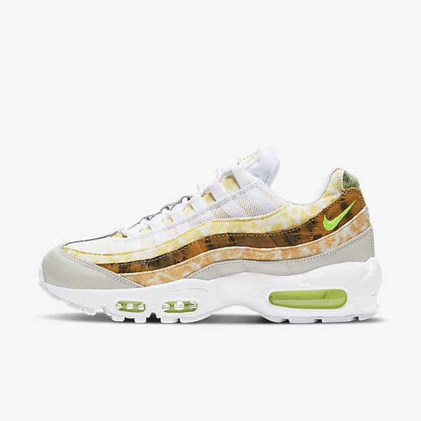 nike triple white leather air max 95 trainers