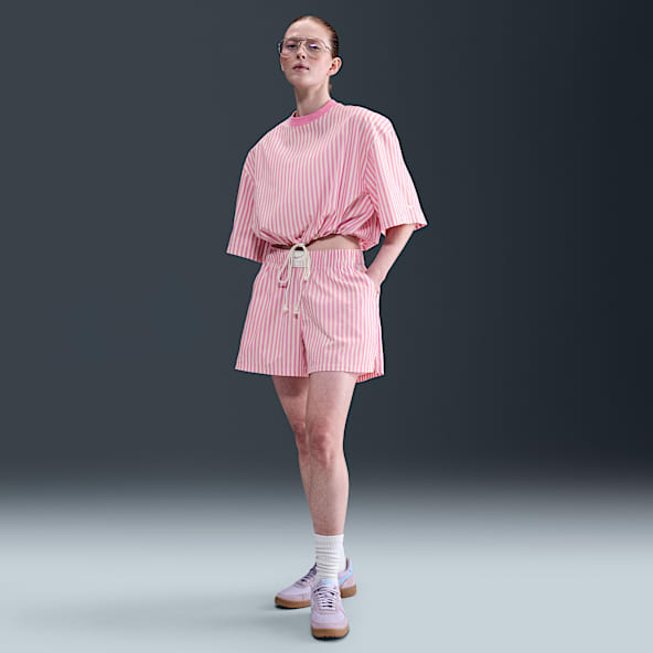 Nike Sportswear Chill Poplin Pantalón holgado a rayas de talle medio - Mujer