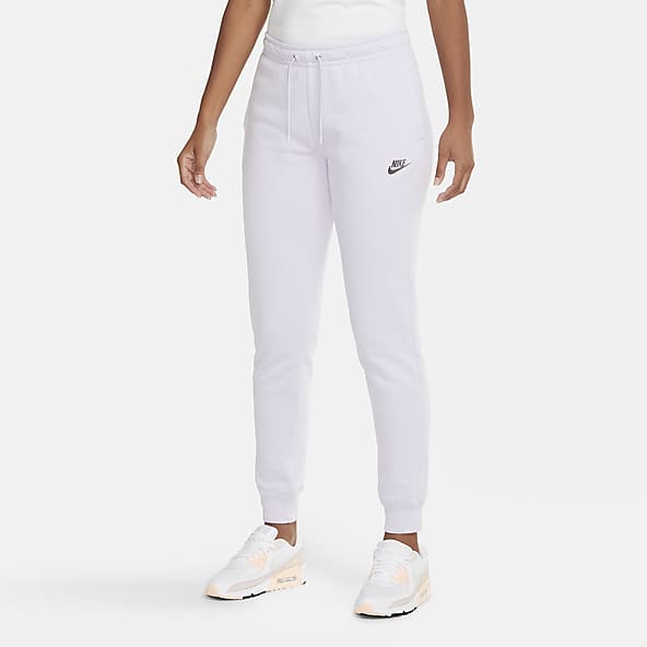 nike women's sportswear essential fleece jogger pants blue void