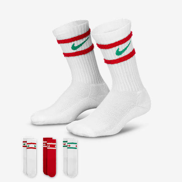 나이키 나이키 리틀키즈 스트라이프 페더 크루 삭스(3켤레)