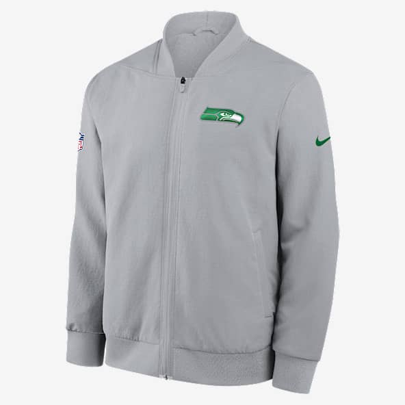 Seattle Seahawks Rivalries Collection Sideline Chamarra bomber Nike de la NFL de cierre completo para hombre